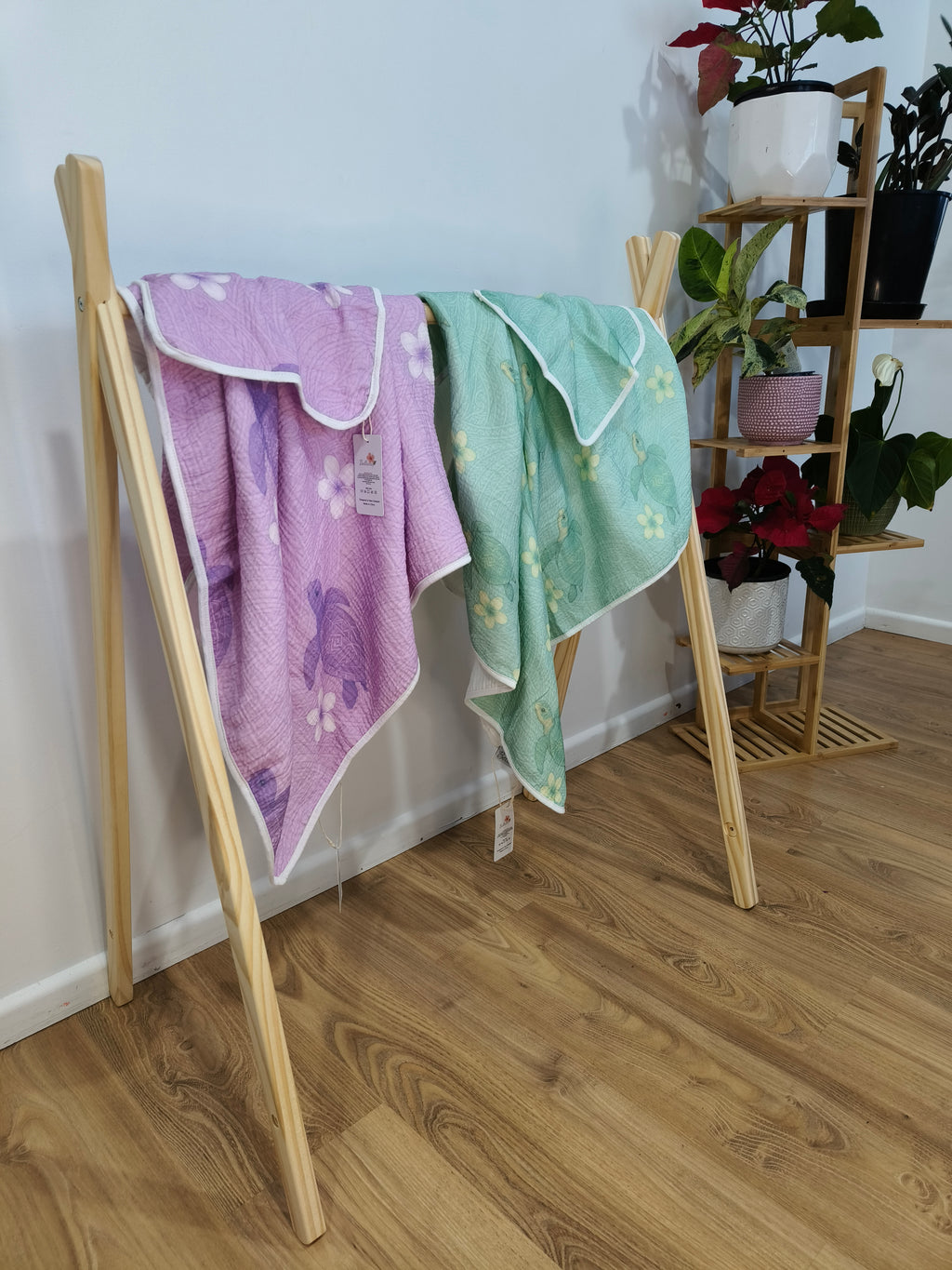 Multi purpose cotton towel/wrap/burp cloth + two FREE face cloths