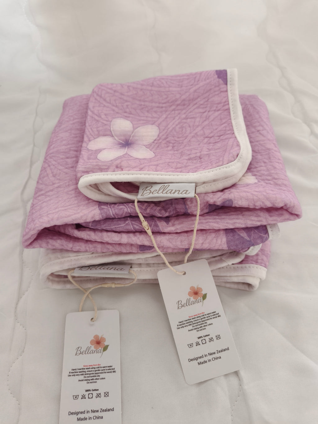 Multi purpose cotton towel/wrap/burp cloth + two FREE face cloths