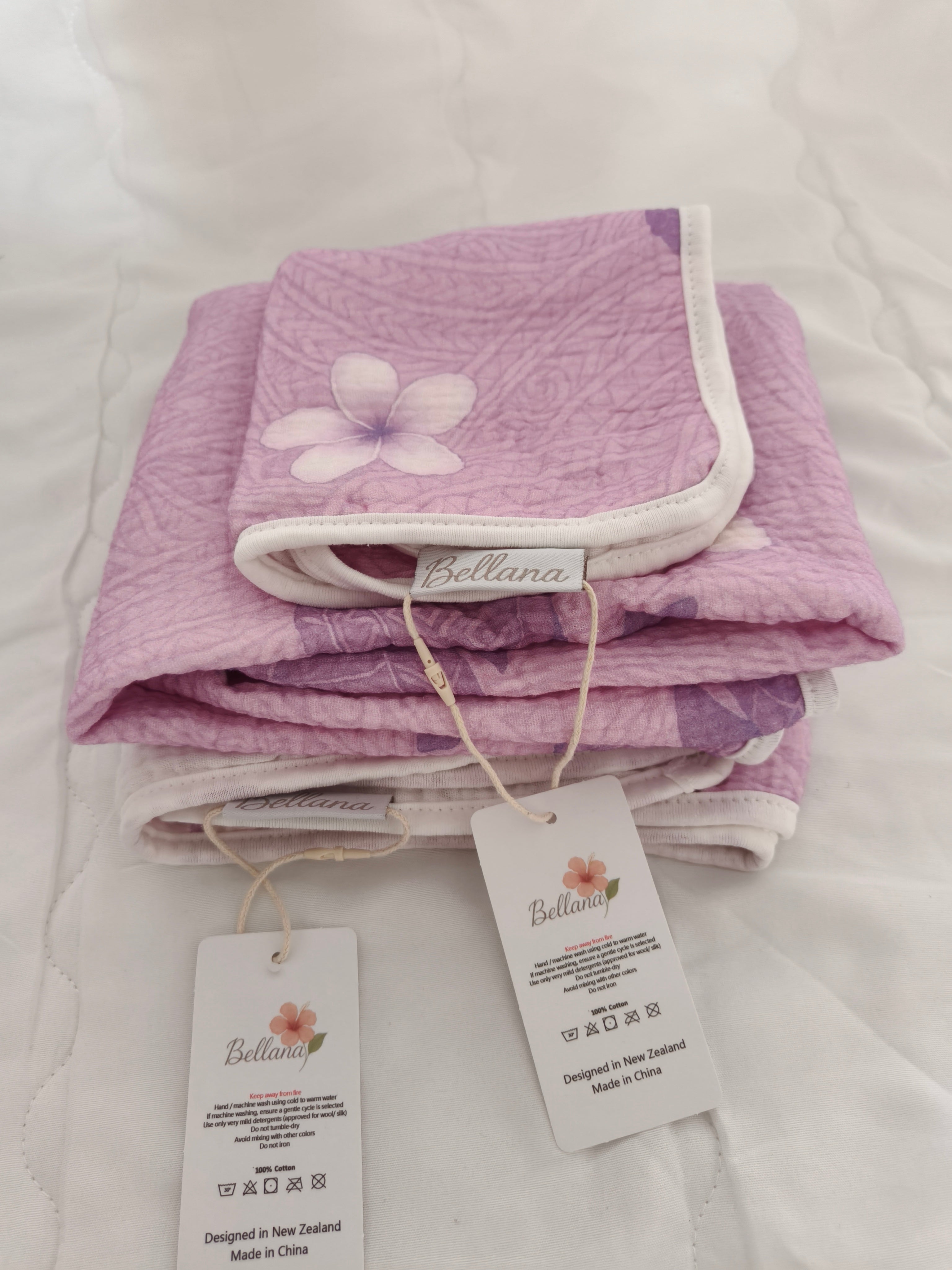Multi purpose cotton towel/wrap/burp cloth + two FREE face cloths